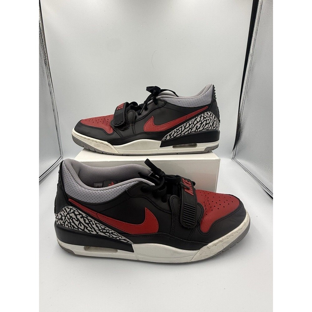 Men's NIKE JORDAN Legacy 312 Low Bred Cement Size 13 CD7069-006 Shoes Sneakers